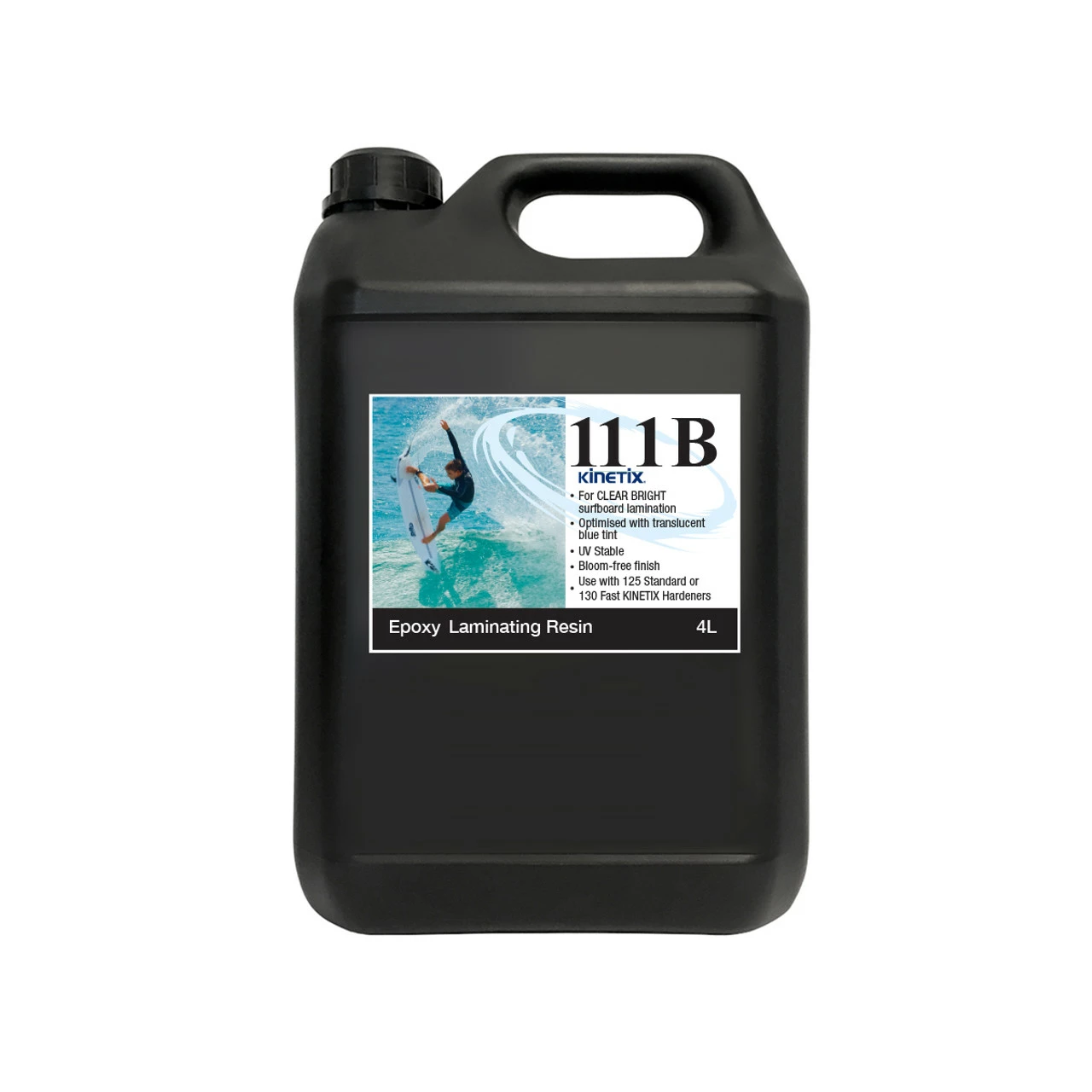 Kinetix 111B Epoxy Laminating/Filler Resin 4L: Ultra Bright/Blue 3 Kinetix 111B Epoxy Laminating/Filler Resin 4L: Ultra Bright/Blue