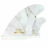 Asher Pacey: 5.55" Fibreglass Twin Fin Set - White Gold -Surf Sales Shop 555 singletab whitegold 11679.1677565632