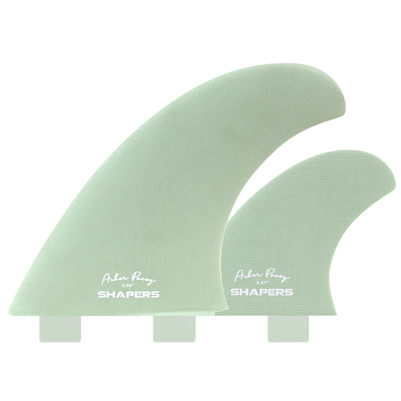 Asher Pacey 5.59" Twin Fin Set - Mist 3 Asher Pacey 5.59" Twin Fin Set - Mist