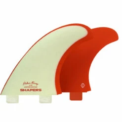 Asher Pacey 5.79" Twin Fin Set- Burnt Orange & Bone