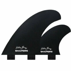 Asher Pacey 5.59" Twin Fin Set - Black