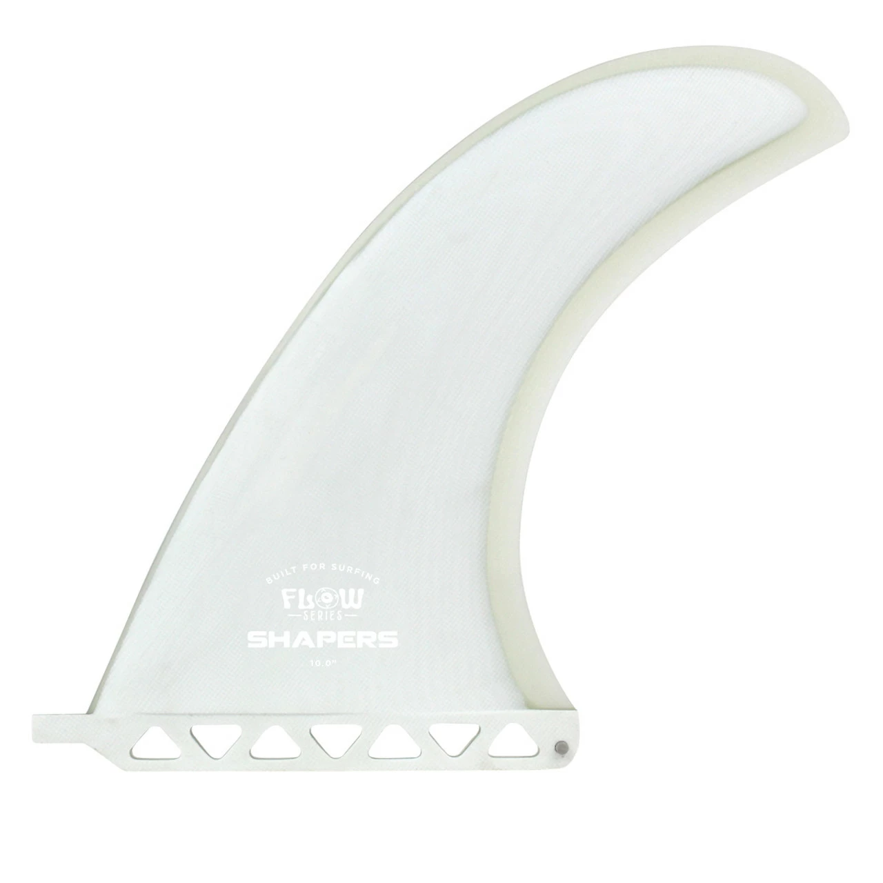 10" Flow Series Longboard Fin - White Clear 3 10" Flow Series Longboard Fin - White Clear