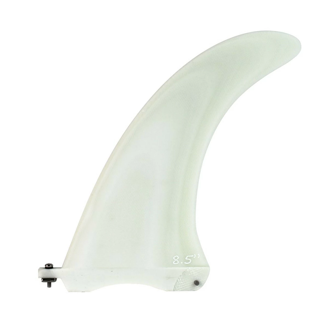 SALE: 8.5" Glass Box Fin - Solid Off White 3 SALE: 8.5" Glass Box Fin - Solid Off White
