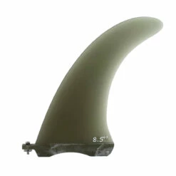 SALE: 8.5" Glass Box Fin - Translucent Smoke