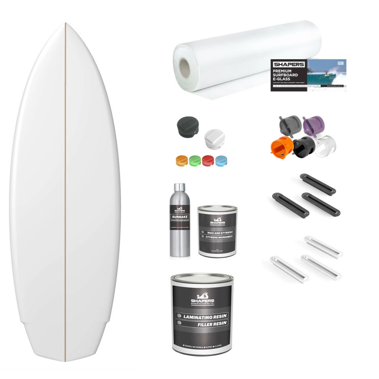 Machine Shape Blank And Material Kit: PU WAKE SURF BOARD 3 Machine Shape Blank And Material Kit: PU WAKE SURF BOARD