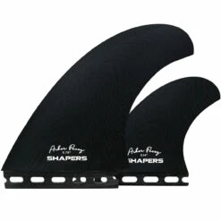 Asher Pacey 5.79" Twin Fin Set - Black