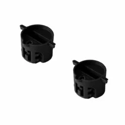Dual Tab Fin Plug Rail Pair : Black