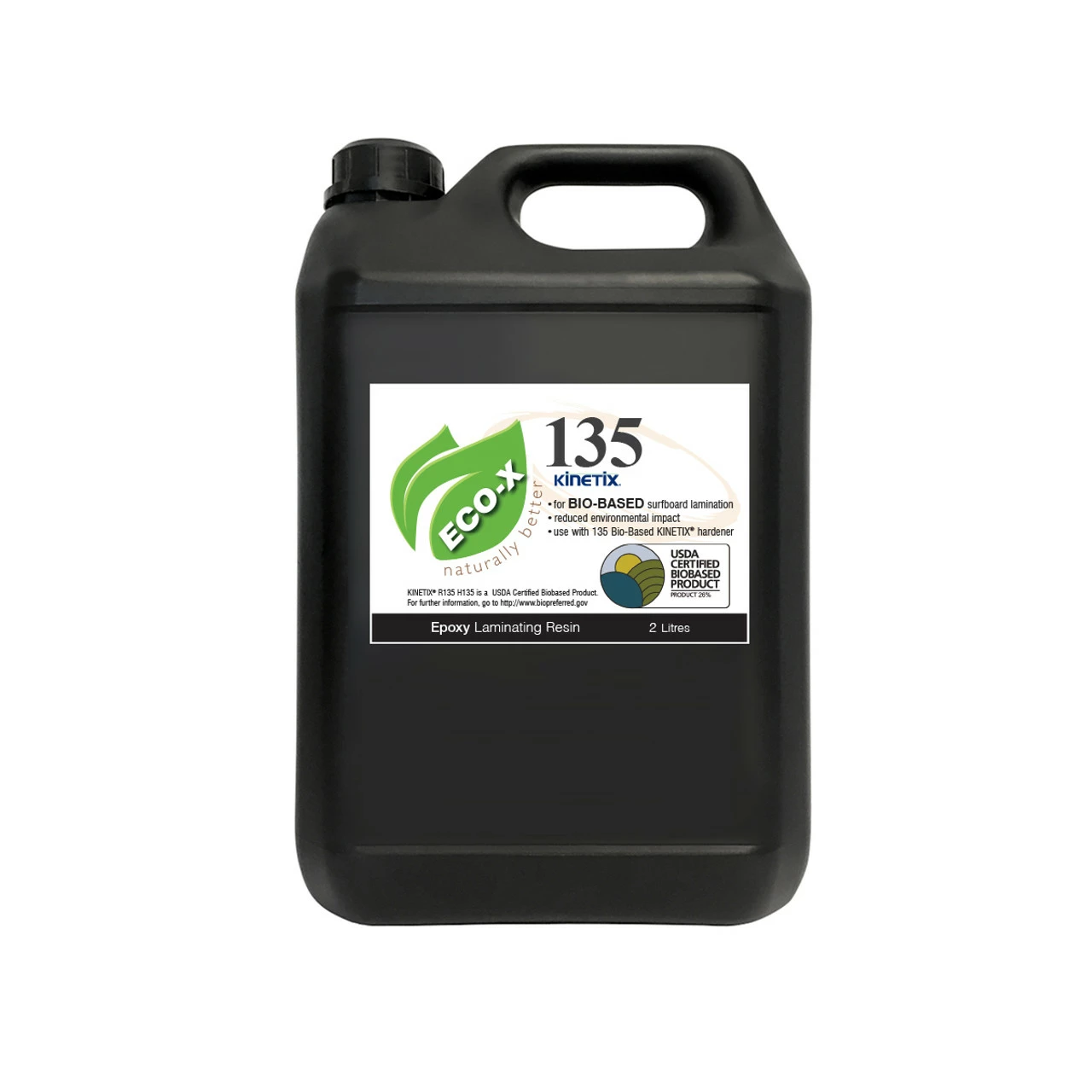 Kinetix 135 BIO Epoxy Laminating/Filler Resin 2L: Ultra Clear 3 Kinetix 135 BIO Epoxy Laminating/Filler Resin 2L: Ultra Clear