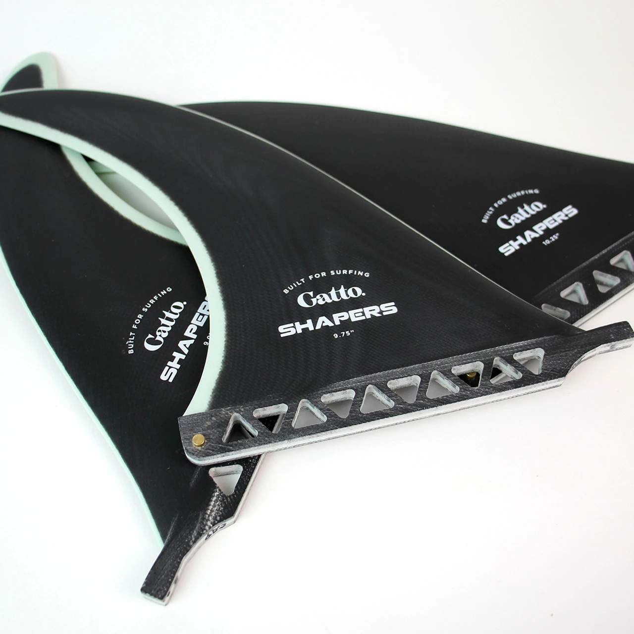 9.75" Gatto Longboard Fin - Black Mint 4 9.75" Gatto Longboard Fin - Black Mint - Image 2