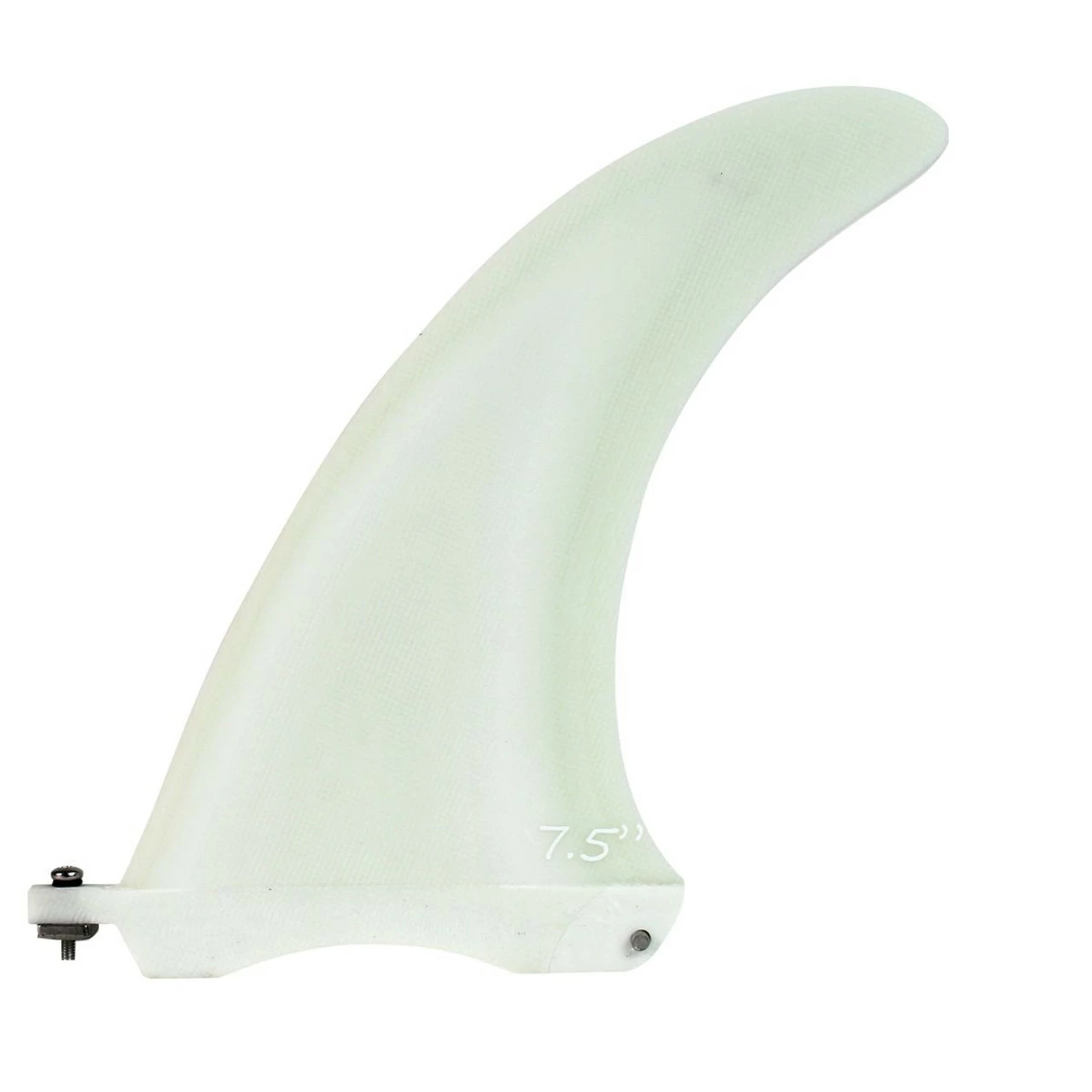 SALE: 7.5" Glass Box Fin - Solid Off White 3 SALE: 7.5" Glass Box Fin - Solid Off White
