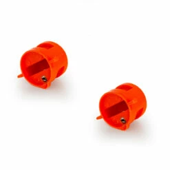 Dual Tab Fin Plug Rail Pair : Orange