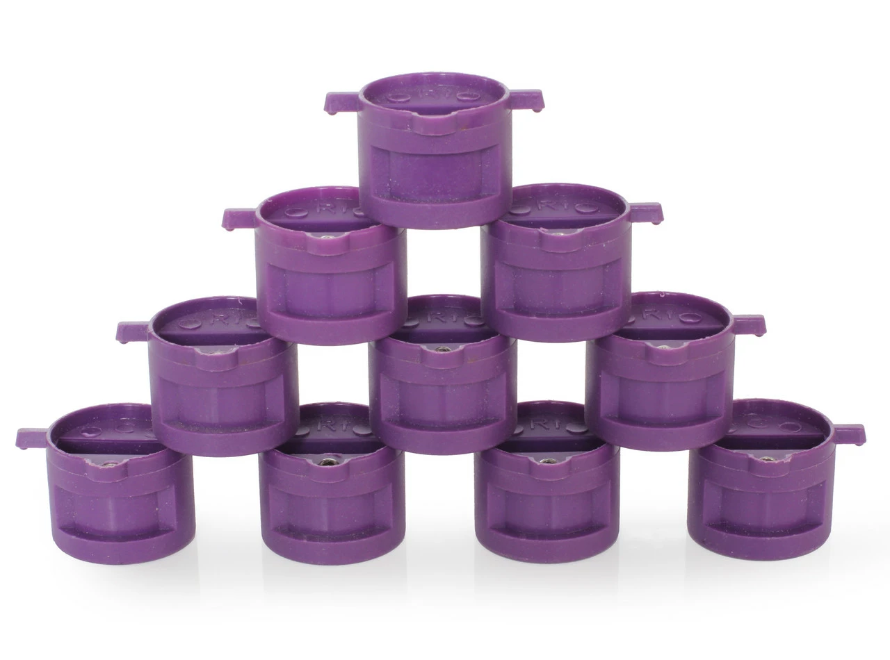 Dual Tab Fin Plug Set - Five Fin Set Purple 3 Dual Tab Fin Plug Set - Five Fin Set Purple
