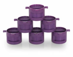 Dual Tab Fin Plug Set - Thruster Purple