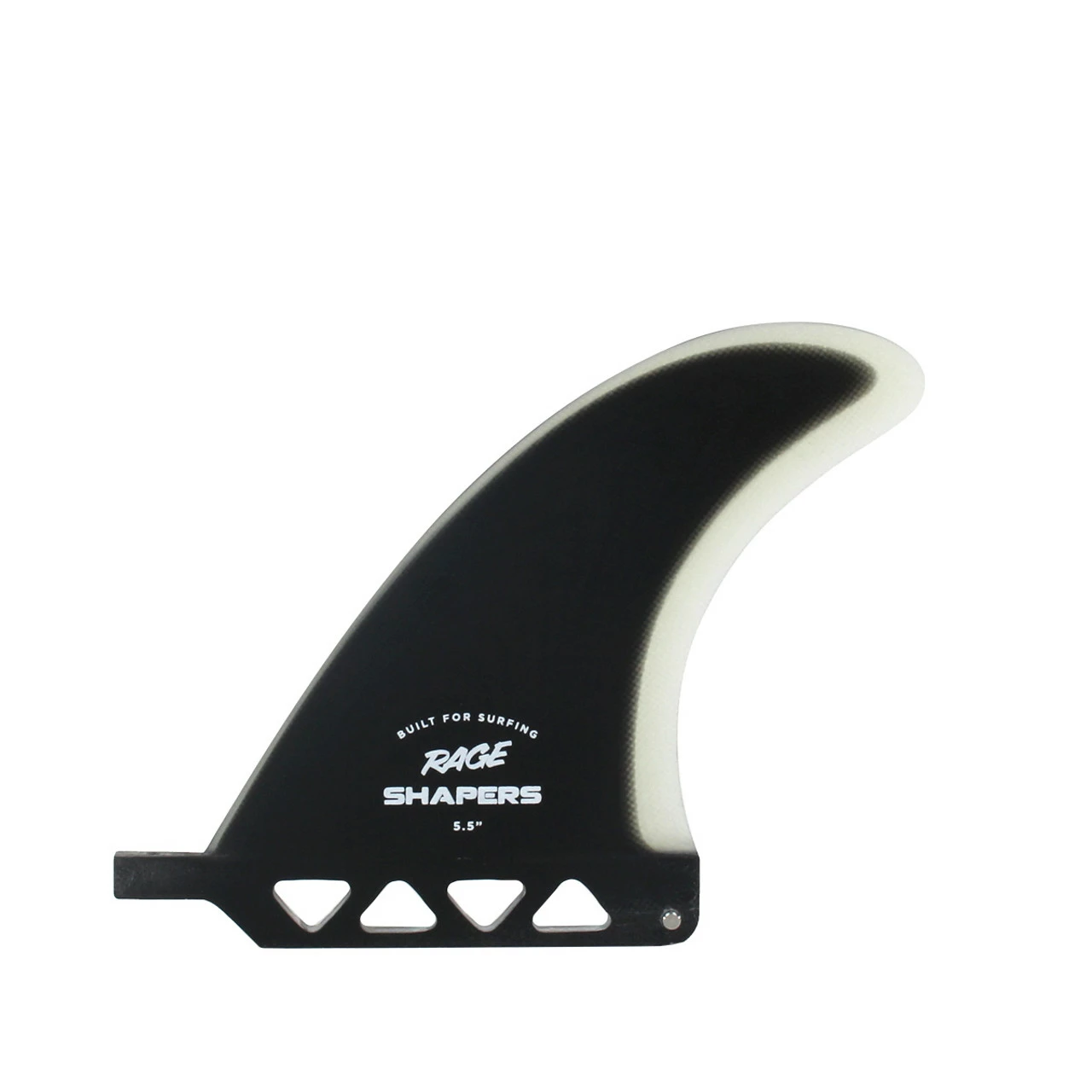 5.5" Rage Series Longboard Fin - Black Clear 3 5.5" Rage Series Longboard Fin - Black Clear
