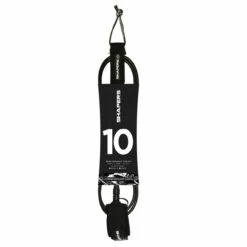 10Ft Longboard Leash Knee : Black