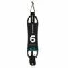6ft Regular Leash - Black -Surf Sales Shop shapers leash 6reg bk 29511 48985.1525413733