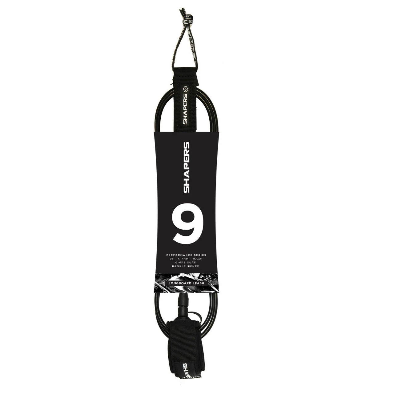 9Ft Longboard Leash Ankle : Black 3 9Ft Longboard Leash Ankle : Black