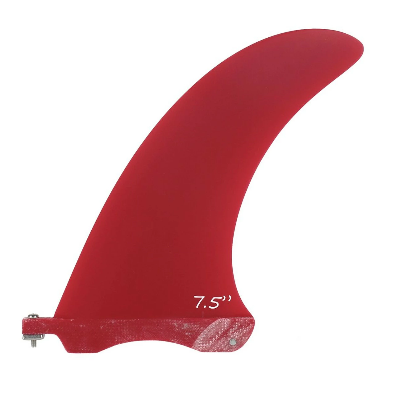 SALE: 7.5" Glass Box Fin - Solid Red 3 SALE: 7.5" Glass Box Fin - Solid Red