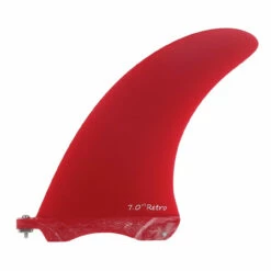 SALE: 7.0" Retro Box Fin - Solid Red