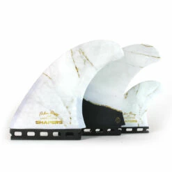 Asher Pacey 5.79" Carbon Stealth Twin Fin Set - White Gold -Surf Sales Shop white set 61329.1677563767